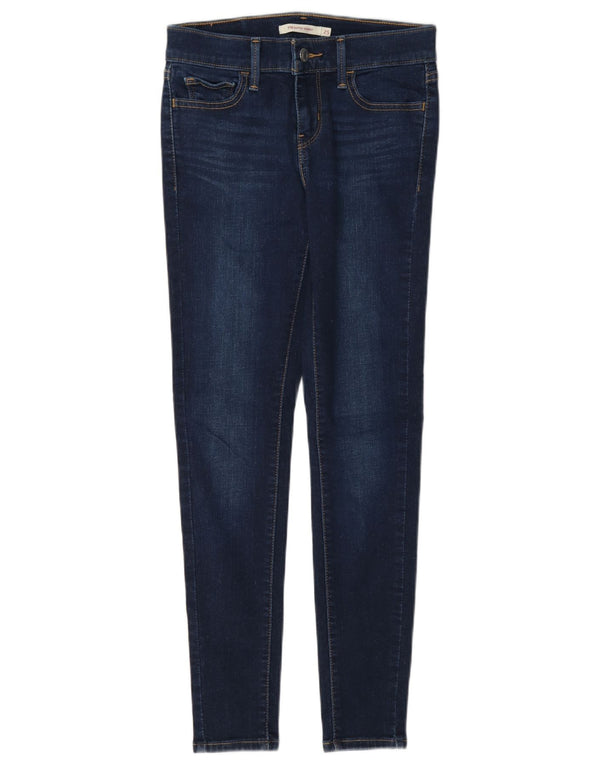 Calça jeans feminina Levi's 710 Super Skinny W25 L28 azul marinho algodão