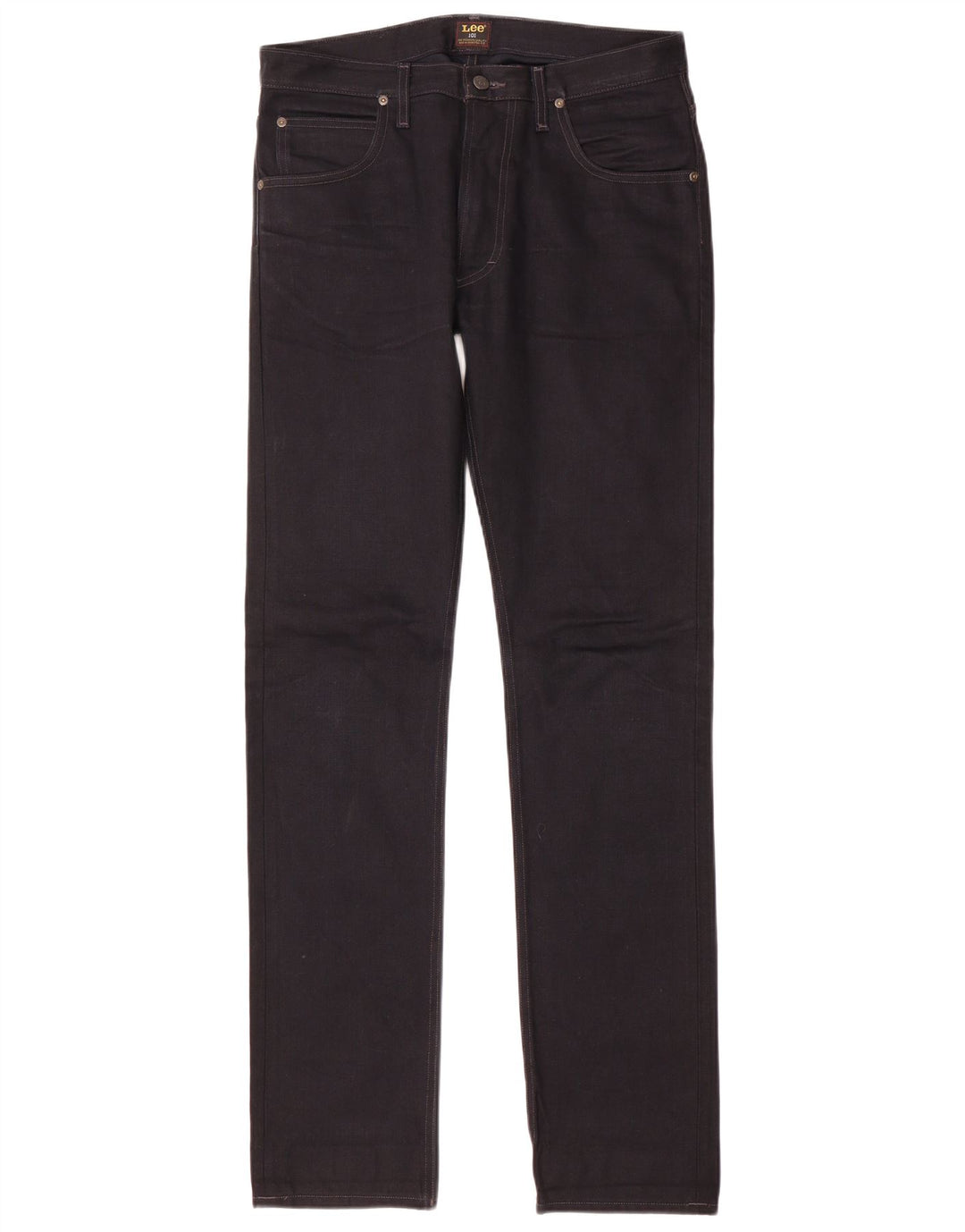 Lee Mens 101 Rider Slim Jeans W31 L34 Algodão Preto
