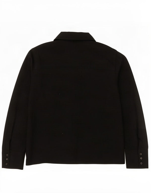 Suéter cardigã feminino grande Marks & Spencer Reino Unido 14 grande viscose preta