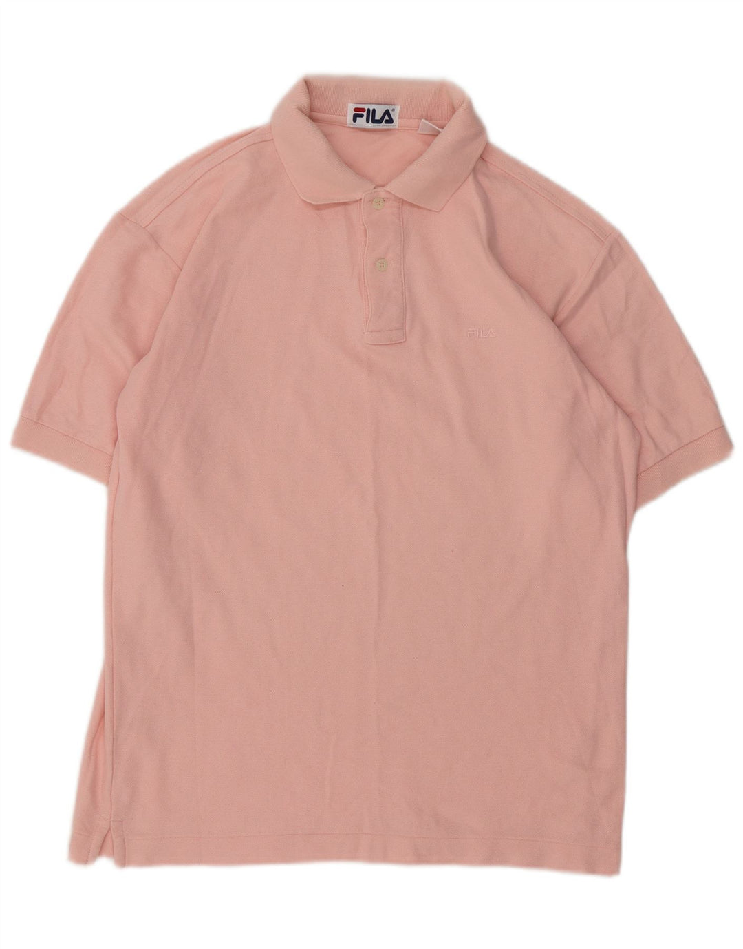 Camisa polo masculina Fila IT 48 algodão rosa médio