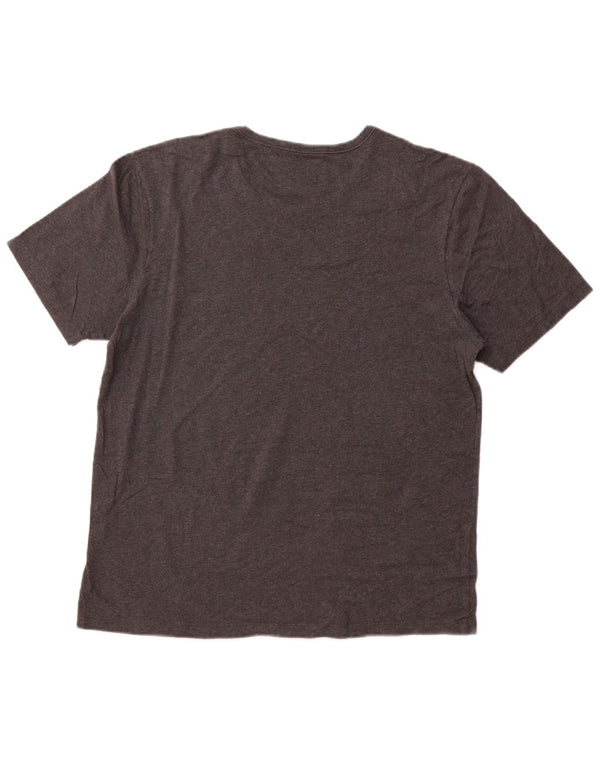 Camiseta feminina HUGO BOSS UK 16 grande algodão cinza