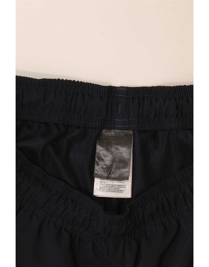 Shorts esportivos masculinos Adidas médio azul marinho poliéster