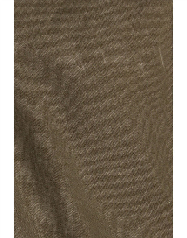 Jaqueta parka militar masculina VINTAGE com capuz Reino Unido 40 grande cáqui