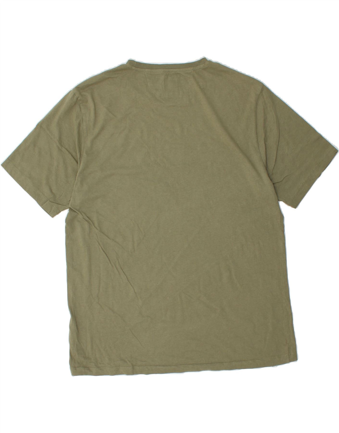 ZARA Mens Regular Fit T-Shirt Top 2XL Khaki Cotton Vintage Zara and Second-Hand Zara from Messina Hembry 