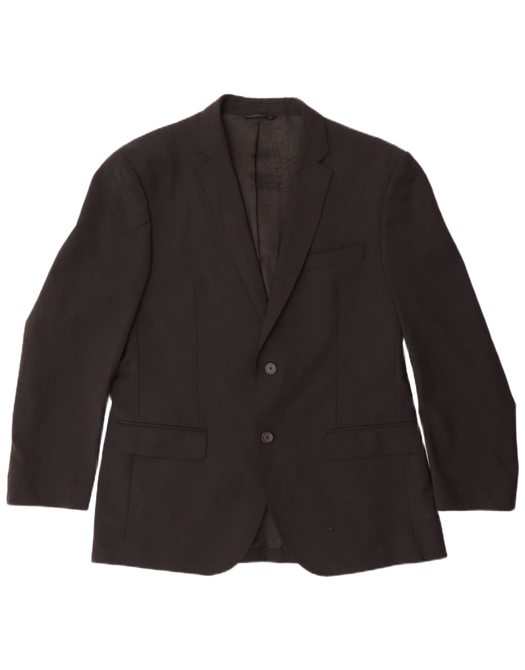 Jaqueta Blazer Masculina Calvin Klein com 2 Botões IT 52 XL Preto Poliéster