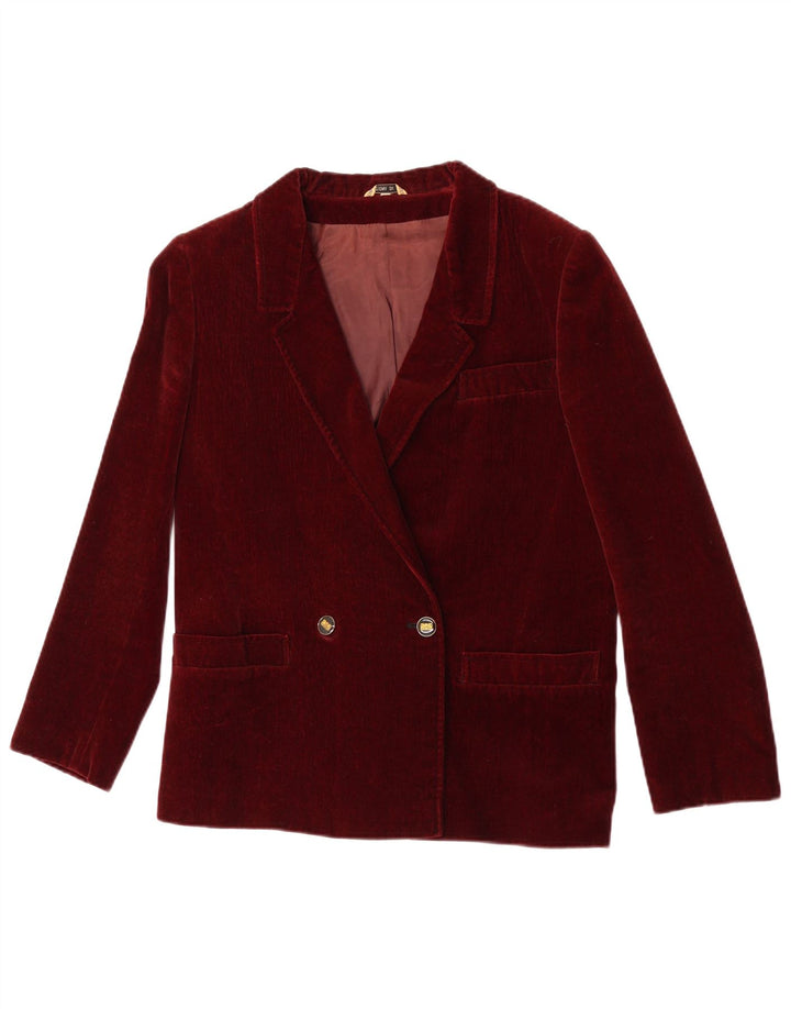 Jaqueta blazer feminina Confezioni Di Lusso com botões duplos IT 44 Medium Burgu