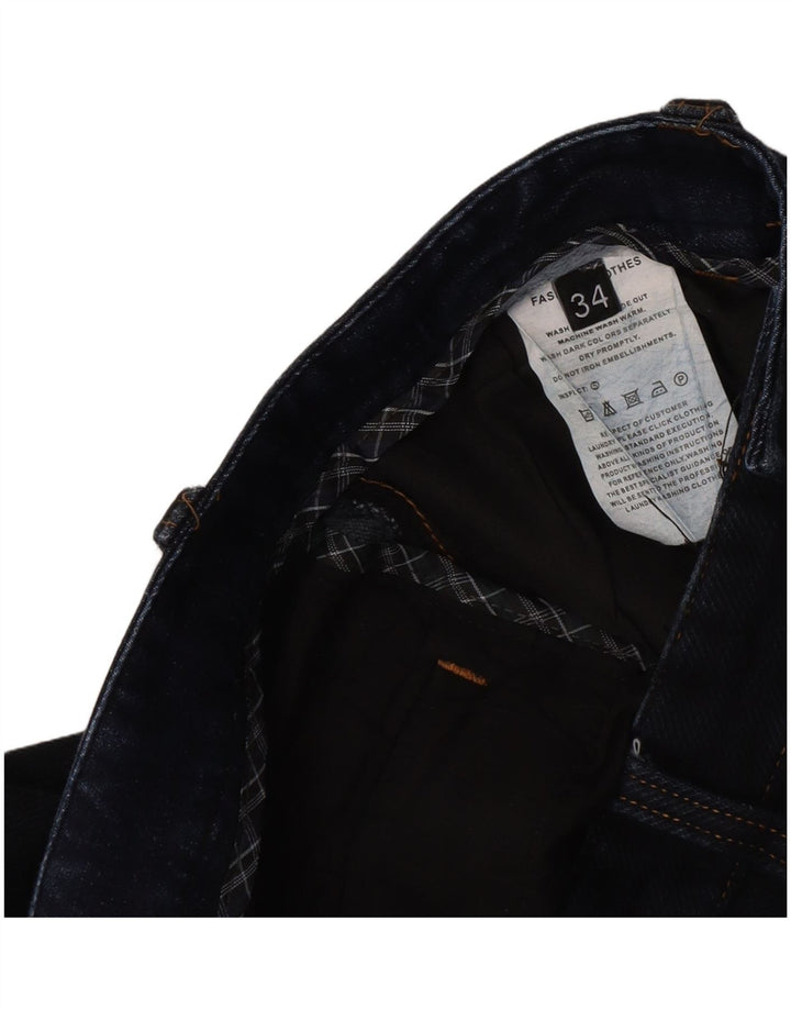 Tommy Hilfiger Masculino Capri Jeans W34 L22 Azul Marinho