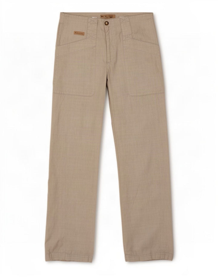 Calça cargo feminina Marlboro Classics EU 42 grande W30 L30 bege