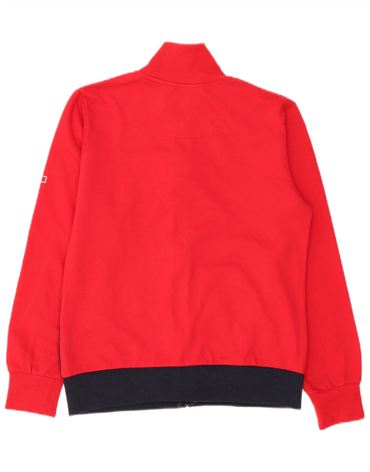 Jaqueta feminina de agasalho Umbro Reino Unido 10 pequeno algodão colorblock azul marinho