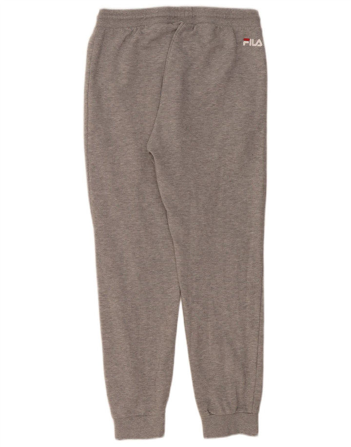 Calça de treino feminina Fila Joggers UK 14 algodão cinza médio