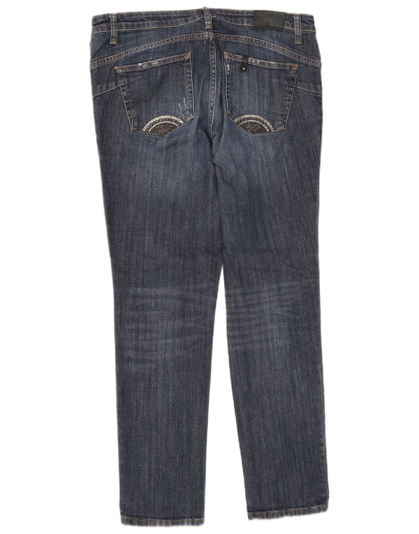 Liu Jo Jeans feminino slim desgastado W31 L28 algodão azul