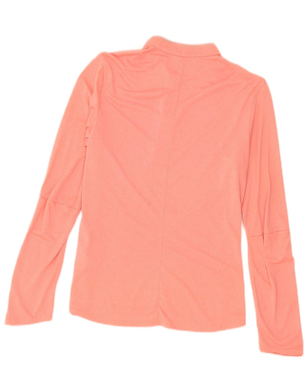Adidas Womens Climalite Top Manga Longa Reino Unido 8/10 Pequeno Rosa Poliéster