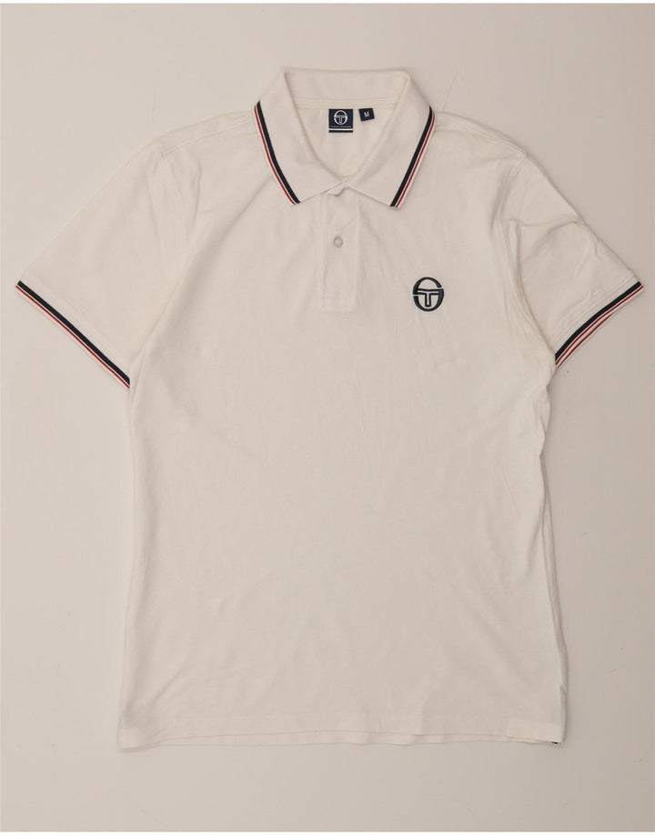 SERGIO TACCHINI Polo masculino médio algodão branco