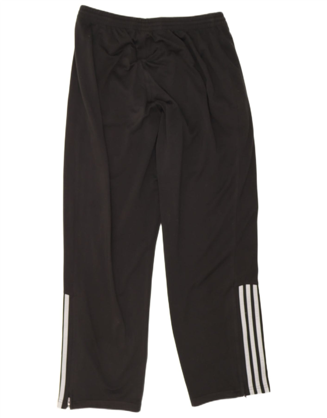Calças de treino masculinas Adidas UK 40/42 poliéster preto médio