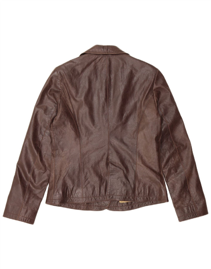 Jaqueta blazer feminina de 2 botões Massimo Rebecchi IT 46 grande marrom