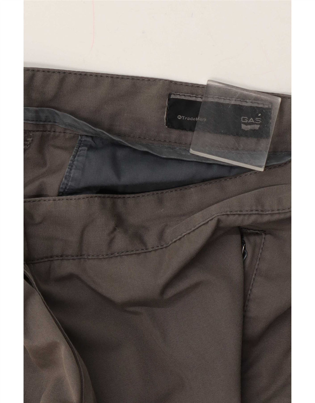 Calça masculina reta casual Gas W34 L32 cinza