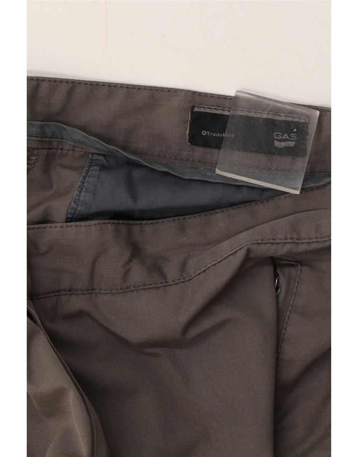 Calça masculina reta casual Gas W34 L32 cinza