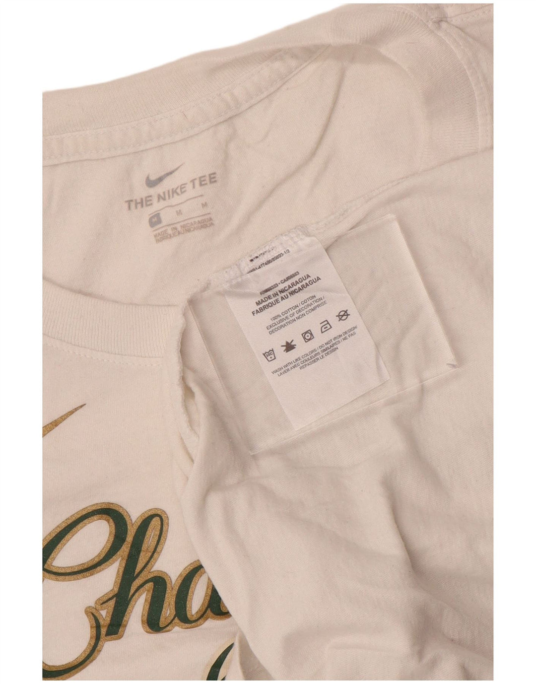 Camiseta feminina Nike Milwaukee Bucks com estampa gráfica UK 14 médio algodão branco