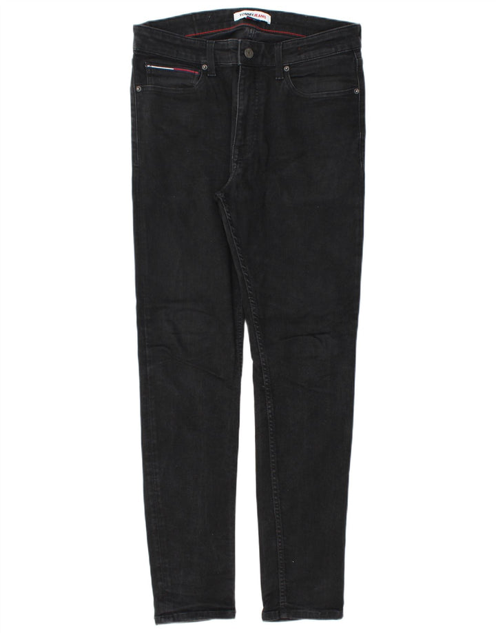 Tommy Hilfiger Masculino Slim Jeans W32 L32 Algodão Preto