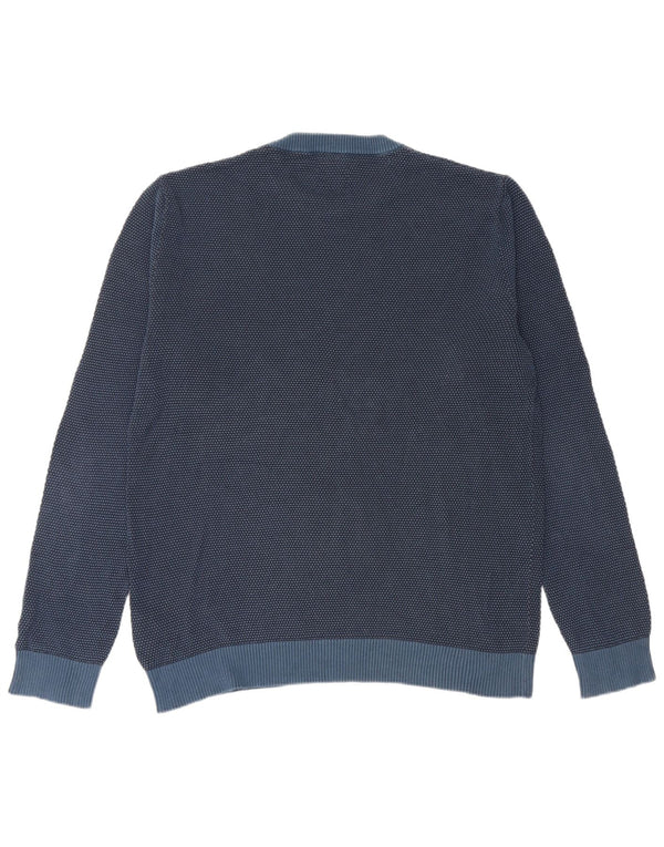 JACK & JONES Suéter masculino com gola redonda 2XL algodão azul marinho