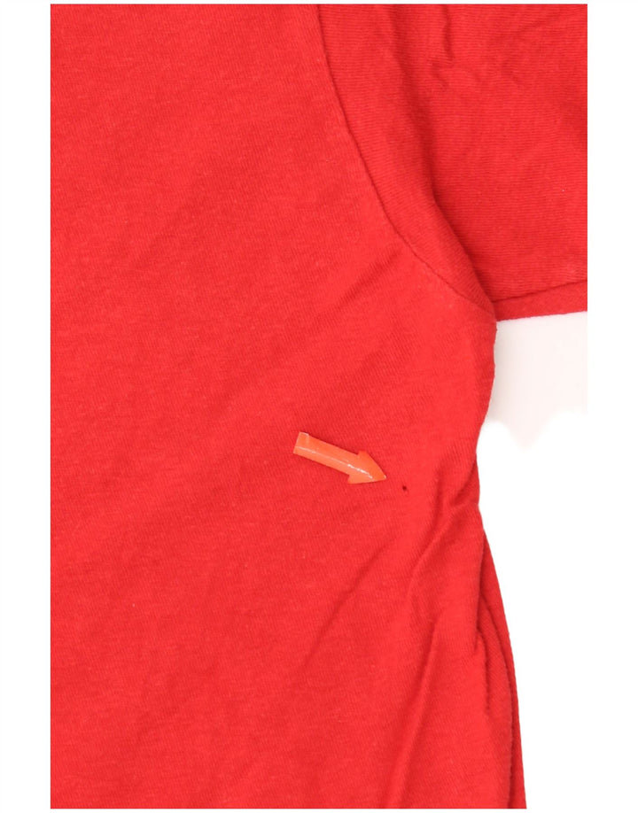 Camiseta Vans Meninos Graphic Top 10-11 Anos Médio Algodão Vermelho
