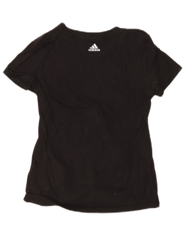 Camiseta Adidas Girls Graphic Top 11-12 Anos Algodão Preto