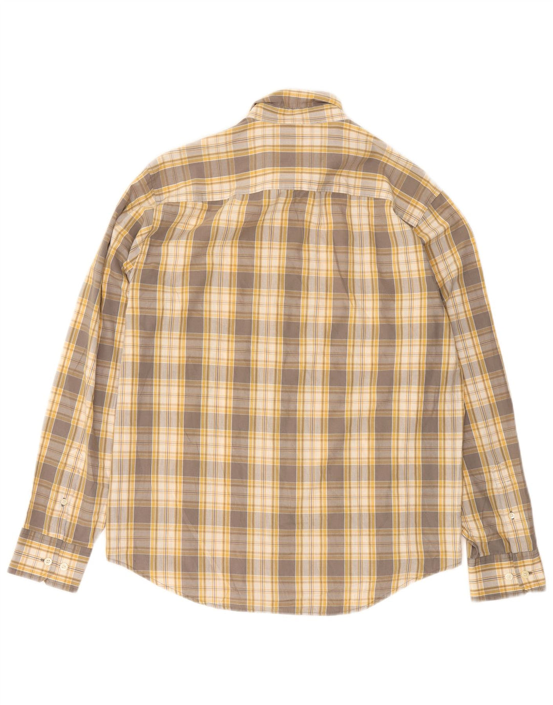 Camisa Penguin Masculina Classic Fit Grande Xadrez Cinza