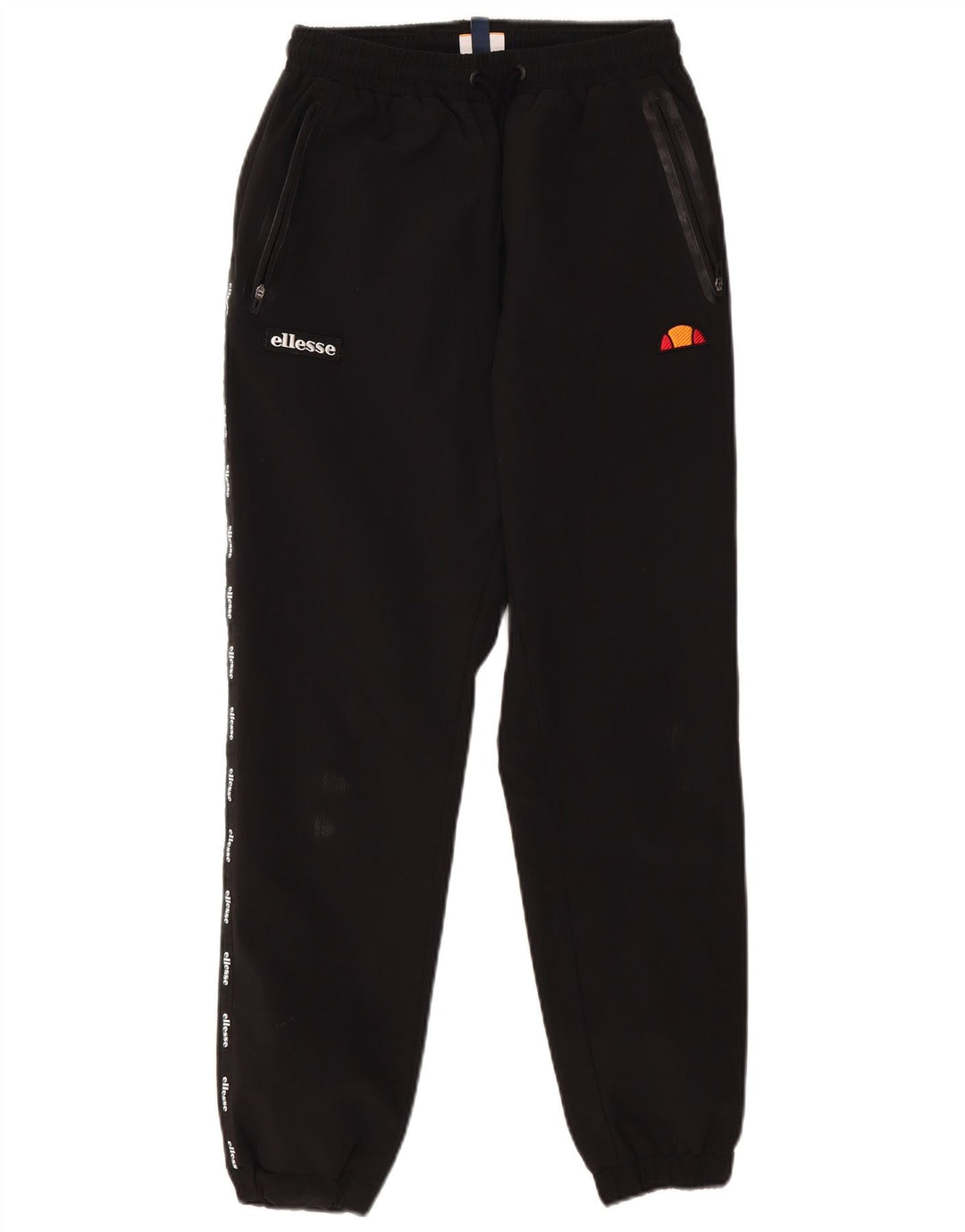 Ellesse Mens Graphic Treino Calça Joggers Pequeno Poliéster Preto