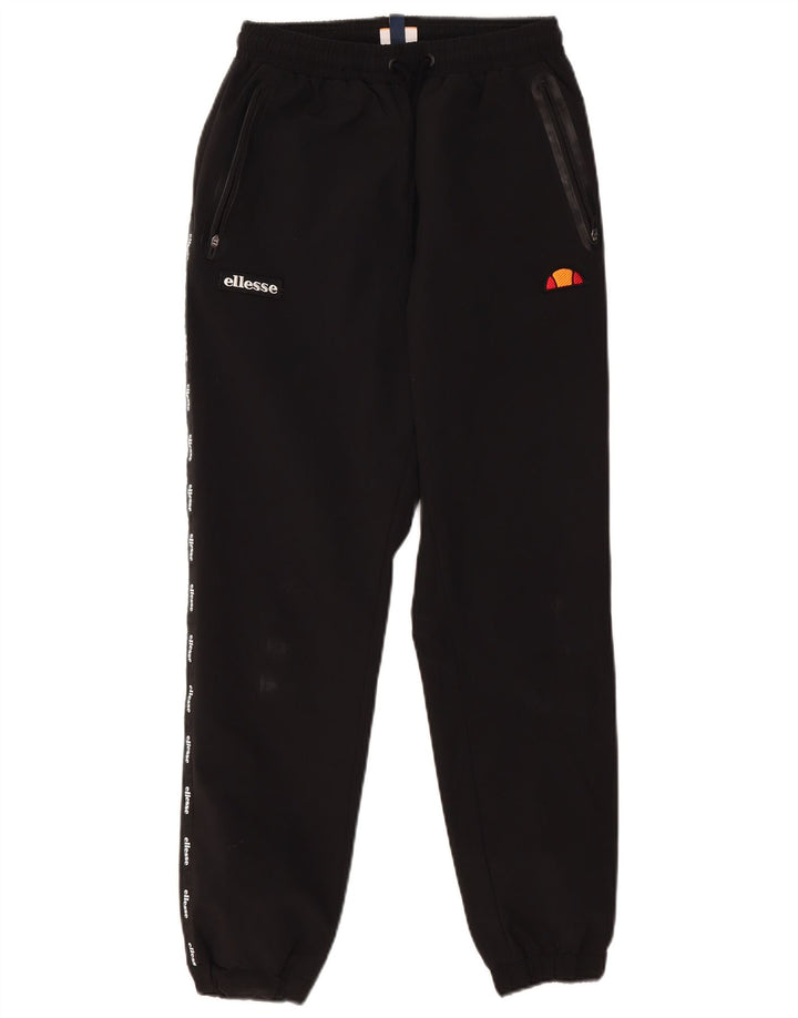 Ellesse Mens Graphic Treino Calça Joggers Pequeno Poliéster Preto