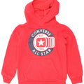 Suéter Converse Boys Graphic com capuz 3-4 anos algodão vermelho
