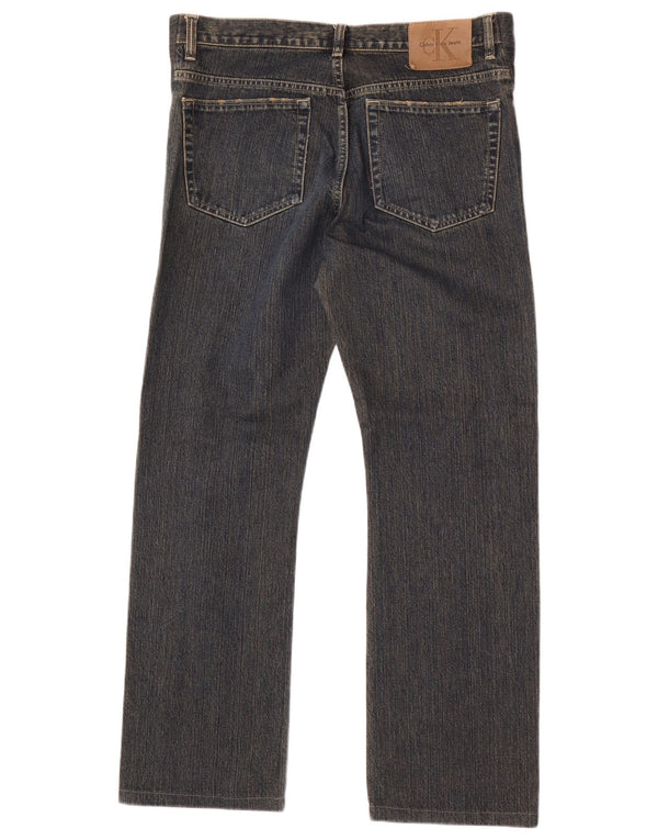 Calça jeans reta masculina Calvin Klein W31 L30 azul marinho algodão