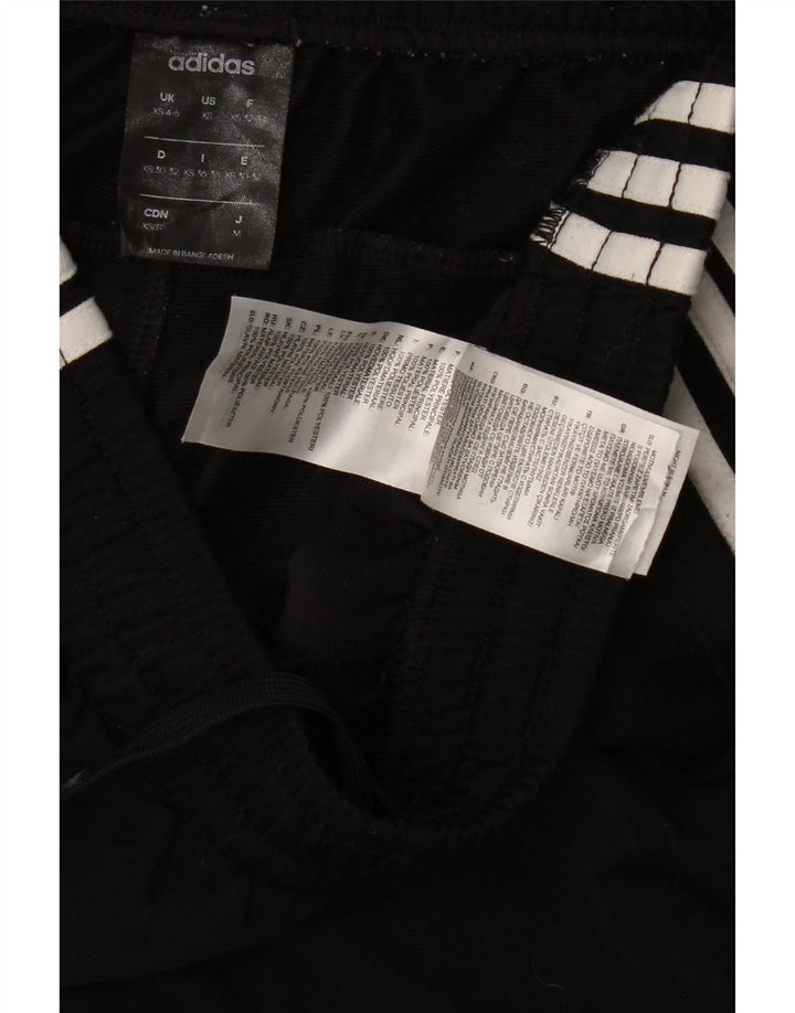 Calças de treino femininas ADIDAS UK 4/6 XS preto poliéster