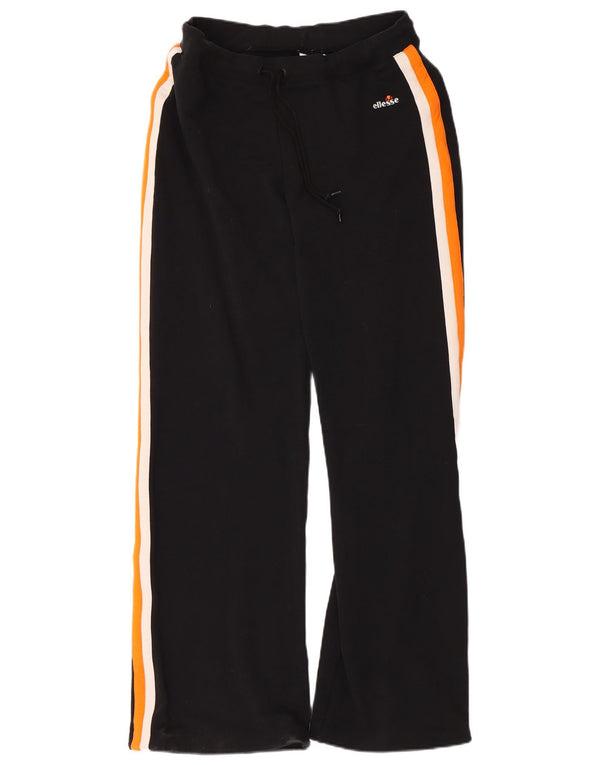 Ellesse Calça feminina de treino UK 12 médio preto colorblock algodão