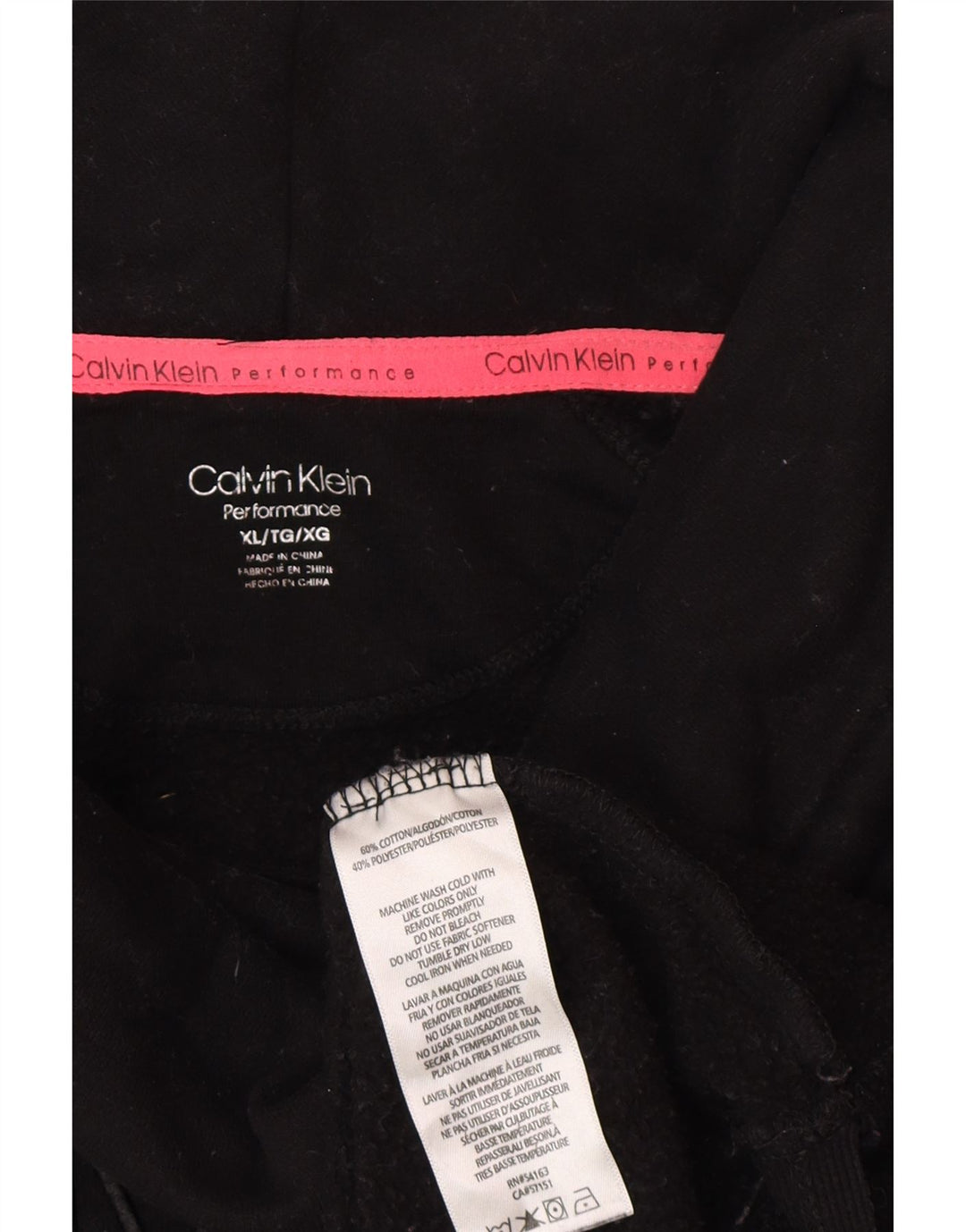 Moletom feminino Calvin Klein Performance Graphic Jumper UK 18 XL Preto