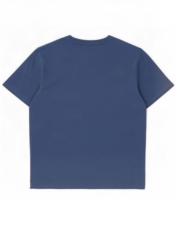 Fat Face Mens T-Shirt Top Grande Algodão Azul