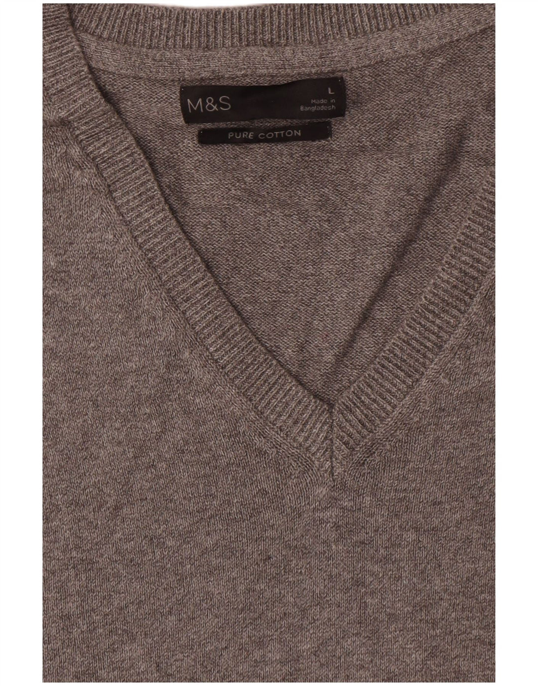 Regata masculina Marks & Spencer com colete grande de algodão cinza