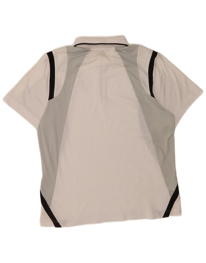 Camisa polo masculina Lotto grande poliéster colorblock branco