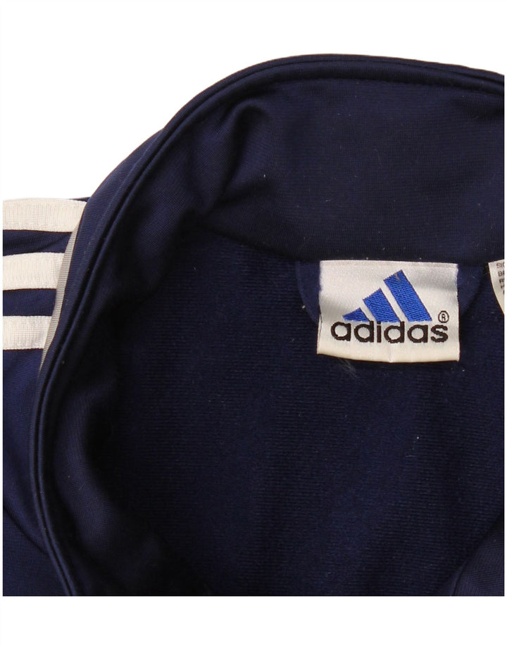 Adidas Mens Graphic Tracksuit Top Jacket Grande Azul Marinho Colorblock