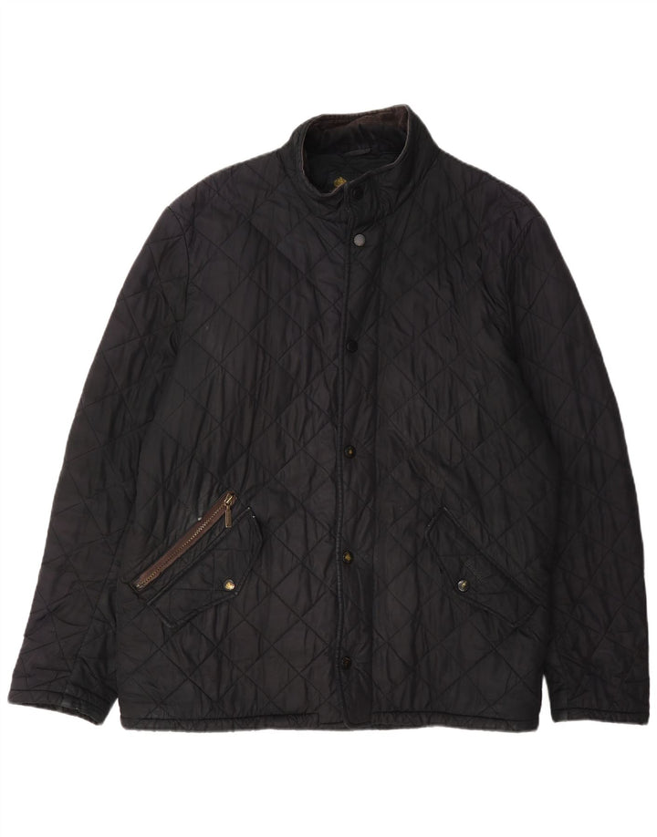 Jaqueta acolchoada masculina Barbour UK 40 grande preta