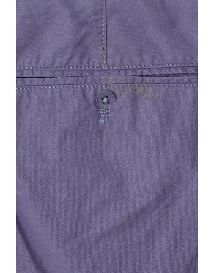 FAT FACE Mens Chino Shorts W32 Algodão Roxo Médio