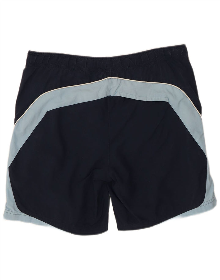 Shorts de natação masculino Nike pequeno azul marinho colorblock