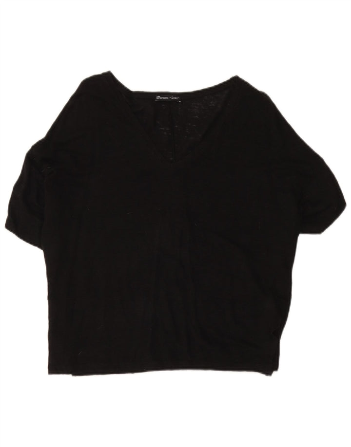 Blusa feminina Zara UK 14 médio preto