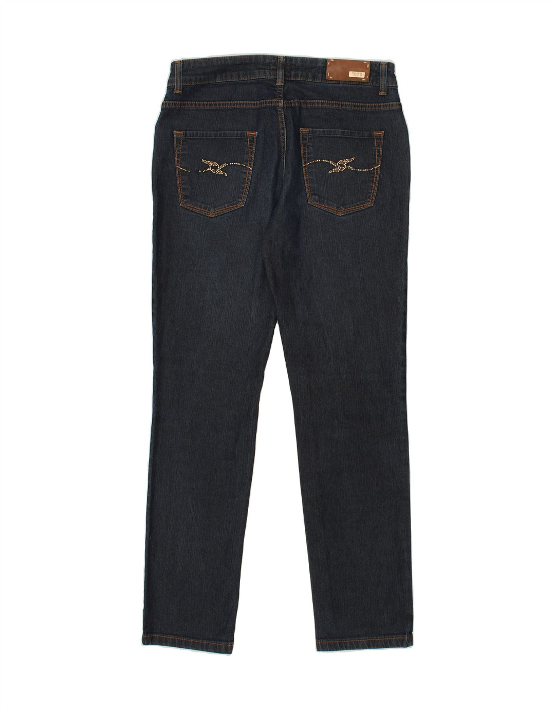 TRUSSARDI Womens Slim Jeans W27 L27  Navy Blue Vintage Trussardi and Second-Hand Trussardi from Messina Hembry 