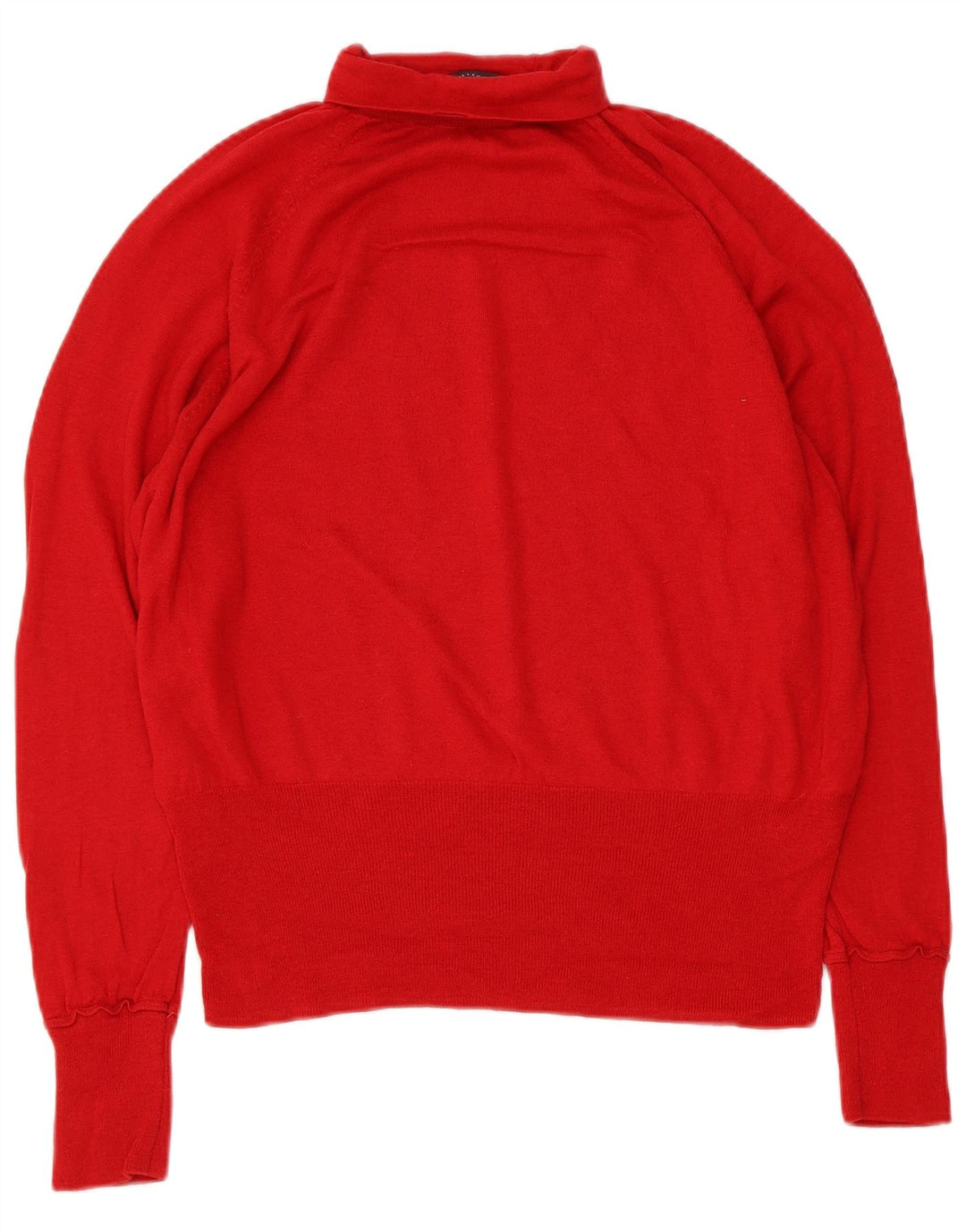 Suéter feminino Marks & Spencer com gola redonda e lã Merino vermelha grande Reino Unido 16