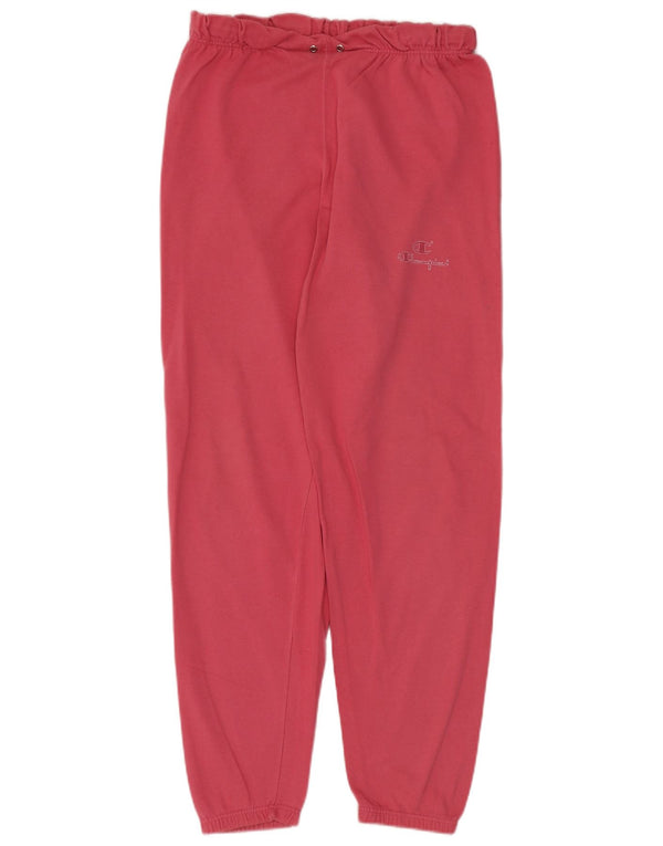 Calça de treino feminina Champion Joggers UK 14 algodão rosa médio