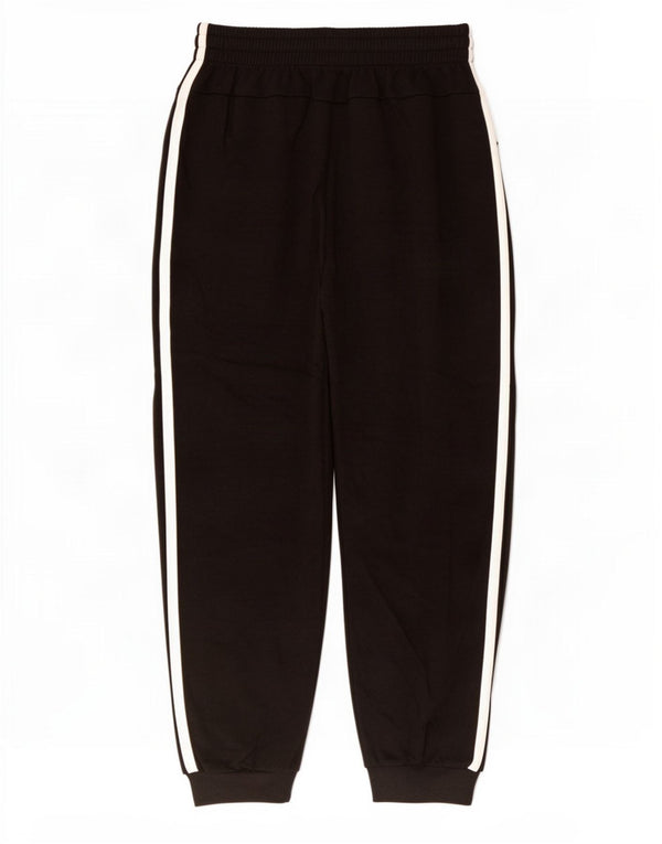 Adidas Womens Tracksuit Calças Joggers UK 12/14 Médio Algodão Preto