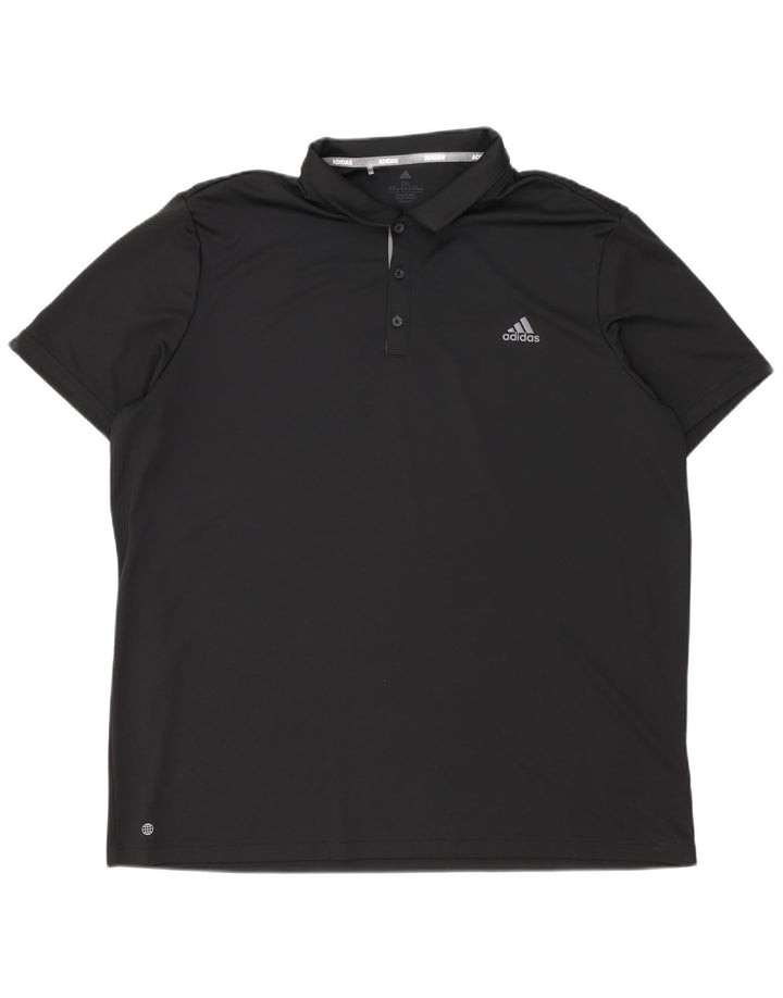 Adidas Mens Aeroready Polo Shirt 2XL Preto Poliéster
