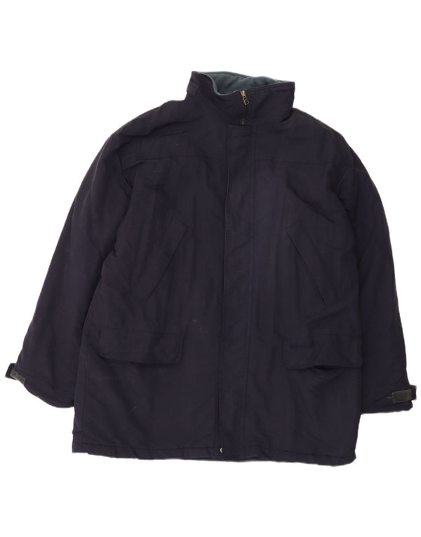 Jaqueta corta-vento masculina Timberland Loose Fit UK 40 grande azul marinho nylon