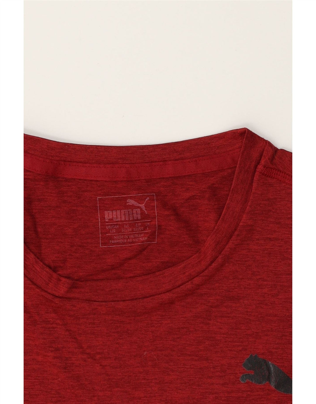PUMA Mens T-Shirt Top Large Red Vintage Puma and Second-Hand Puma from Messina Hembry 