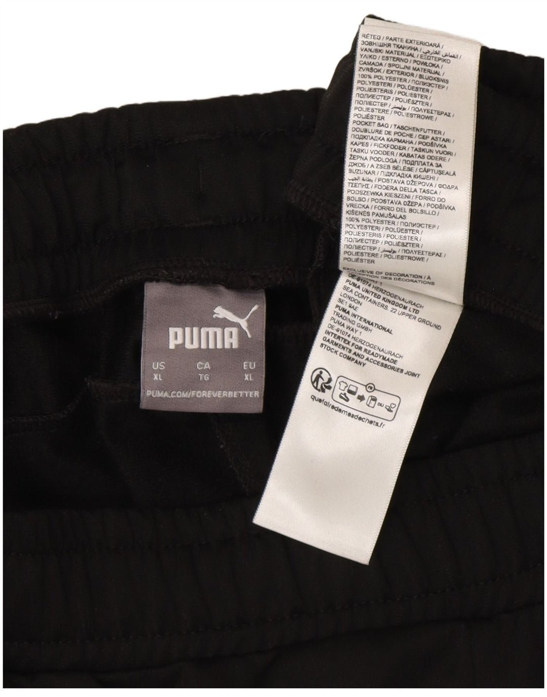 Calça de treino masculina Puma Joggers XL preto poliéster